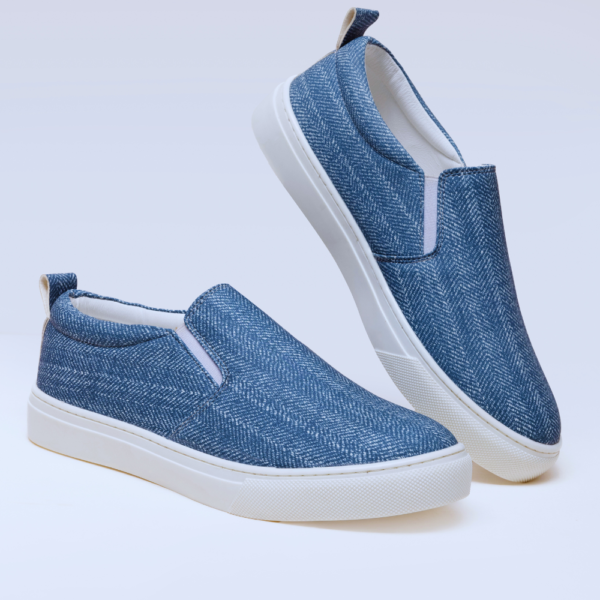 Blue Slip Sneakers